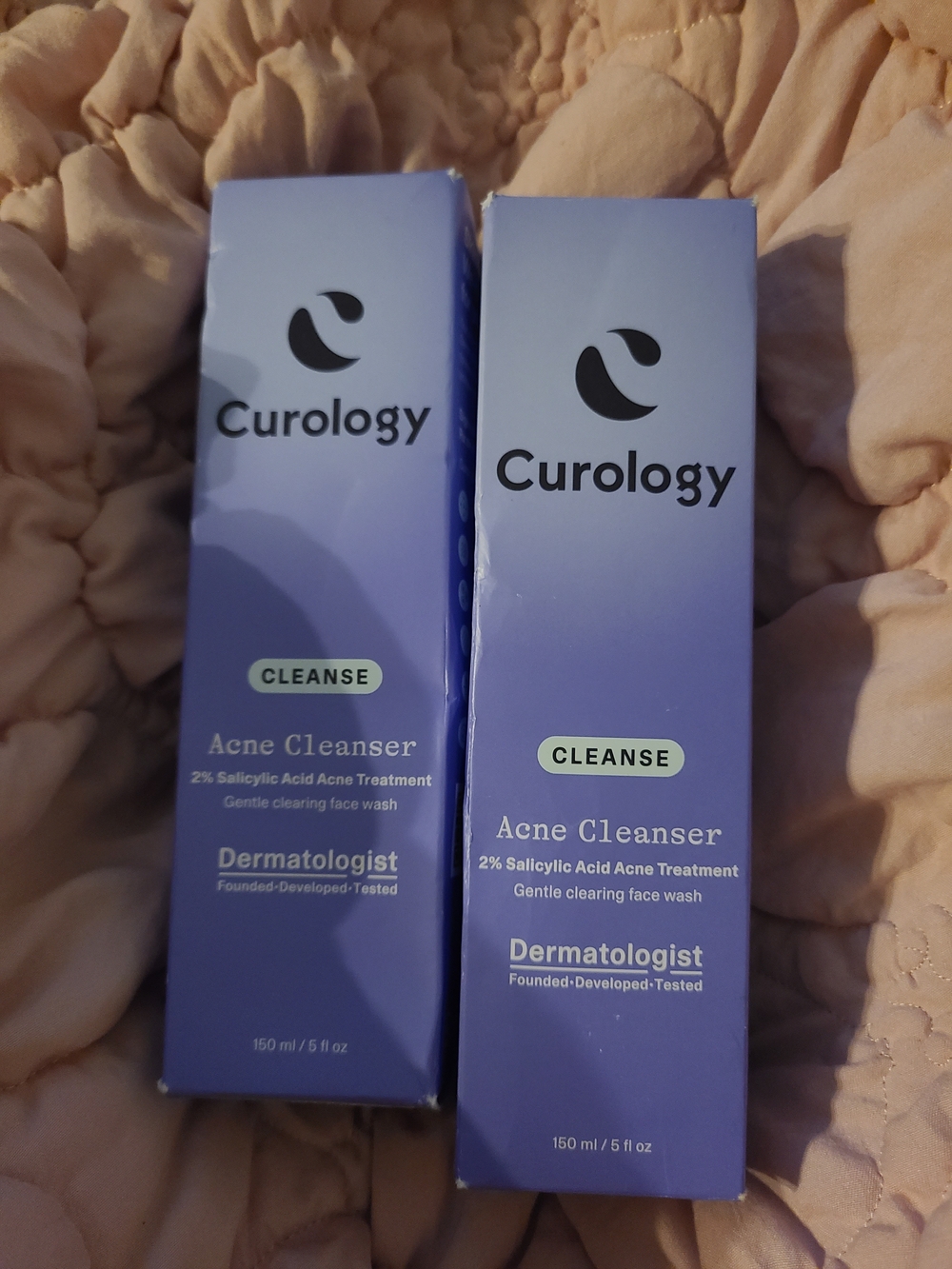 Curology 2% Salicylic Acid Face Wash, Acne Cleanser with Niacinamide 5oz 2pk
